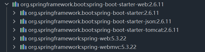 spring-boot-starter-web打包相关功能的依赖